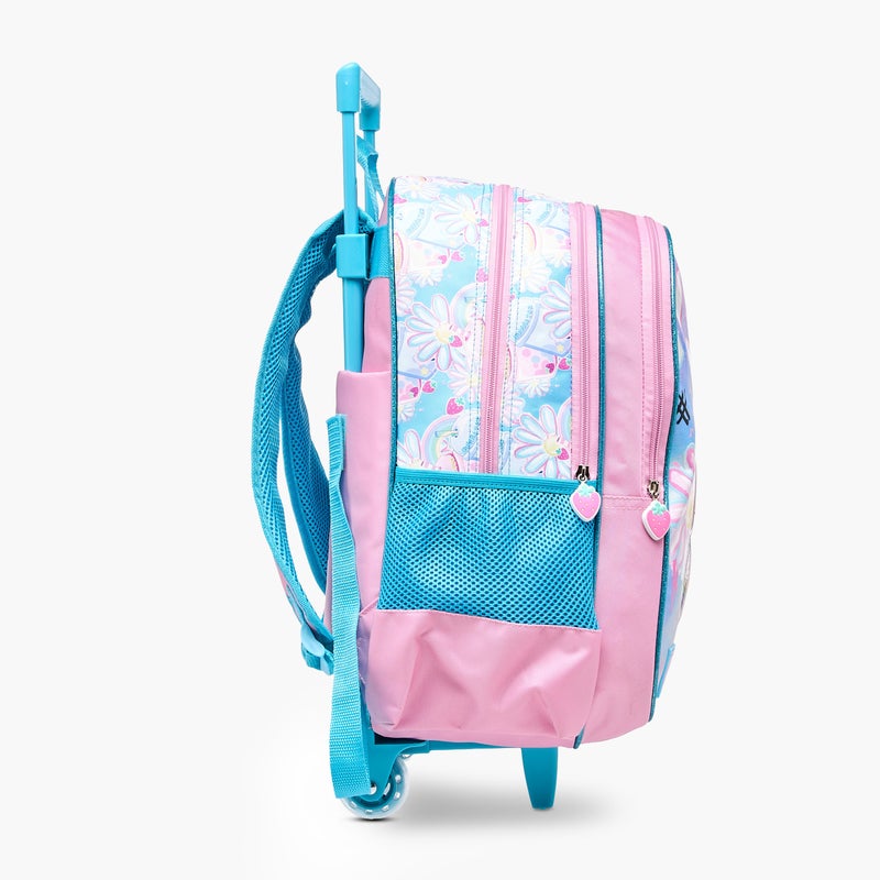sami_studio 16 Inch Trolley-Enjoy The Journey - Juices-Collection-2 Cmprt With Zip- (Polyester ) Multicolor \ 33X13.5X44.5 - Image 3